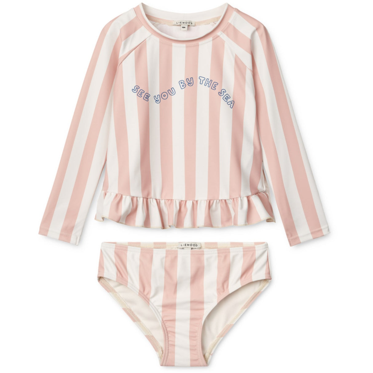 LIEWOOD Y/D Stripe Sorbet Rose / Creme De La Creme Dagny Swim Set