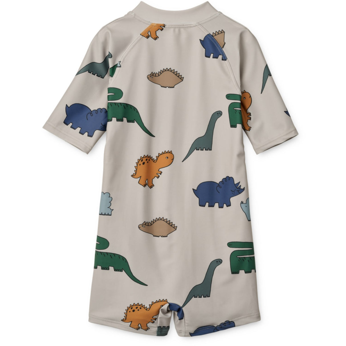 LIEWOOD Dinosaurs / Mist Max Printed Shortsleeve Swim Byxdress