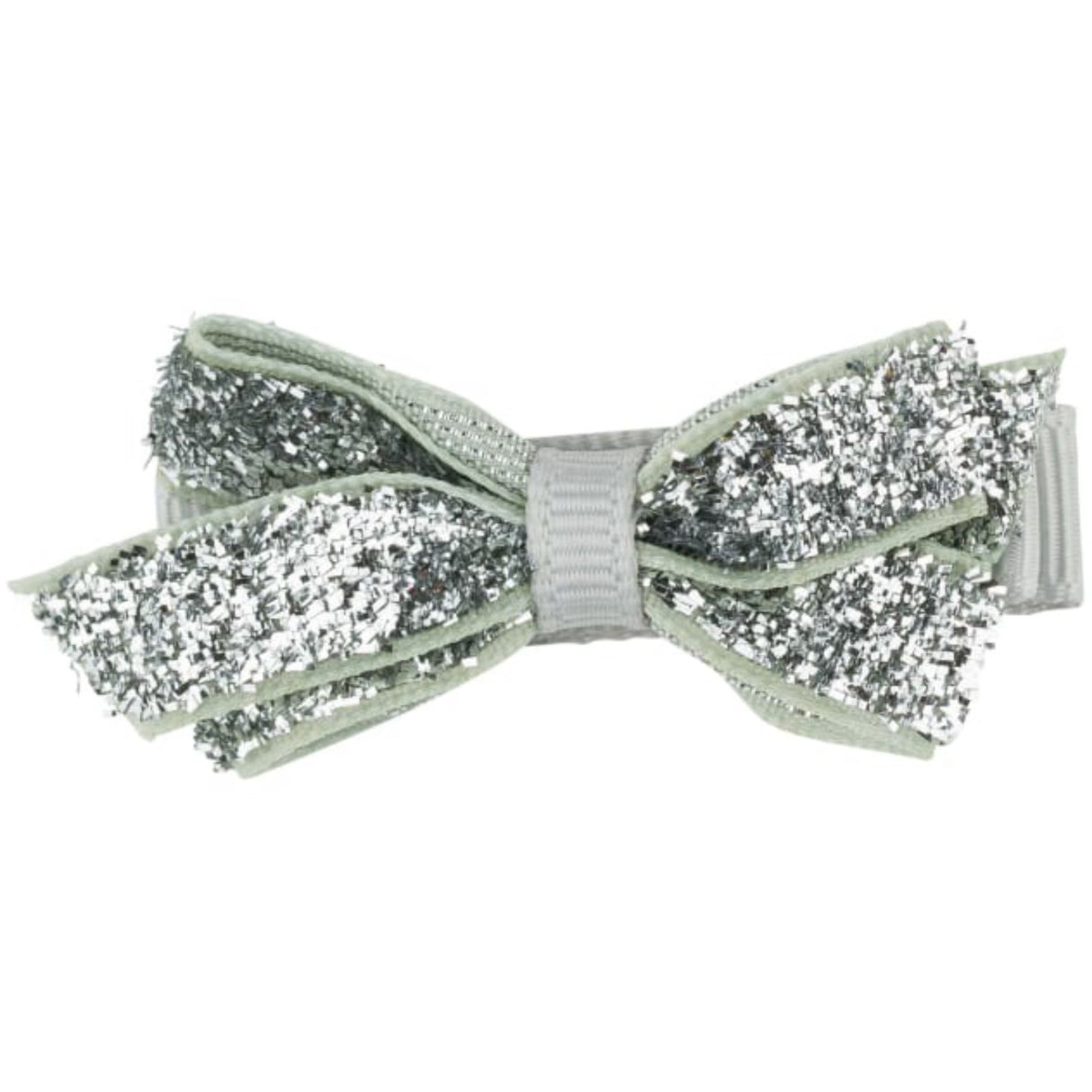 Bow's by Stær Classic Rosett - Silver Glitter - 4,5 cm