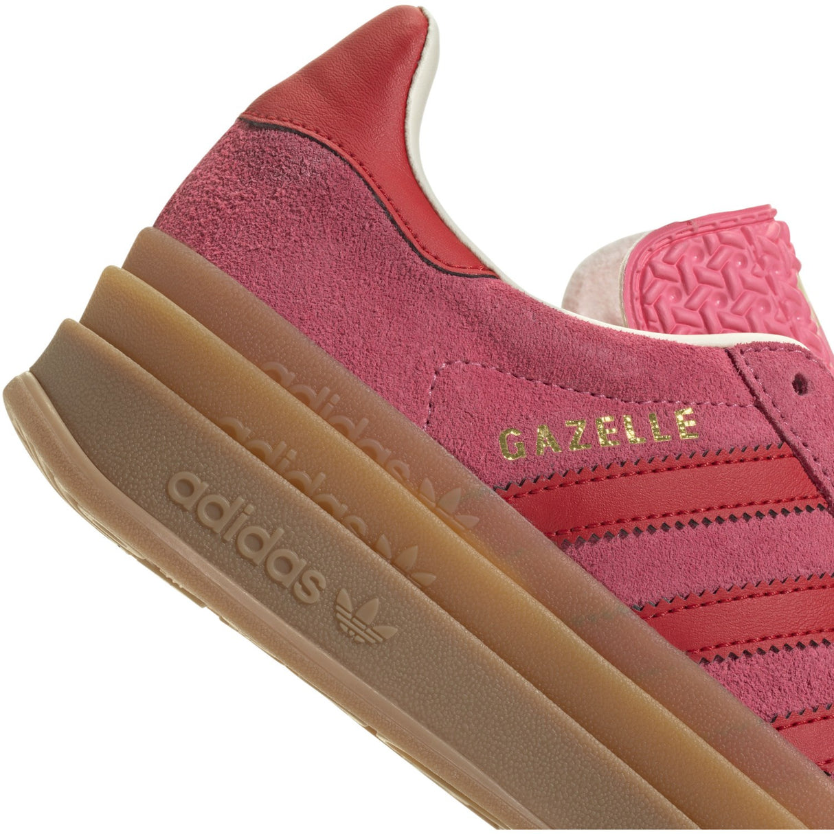 adidas Originals Rose Tone/Better Scarlet/Cream White Gazelle Bold J Sneakers