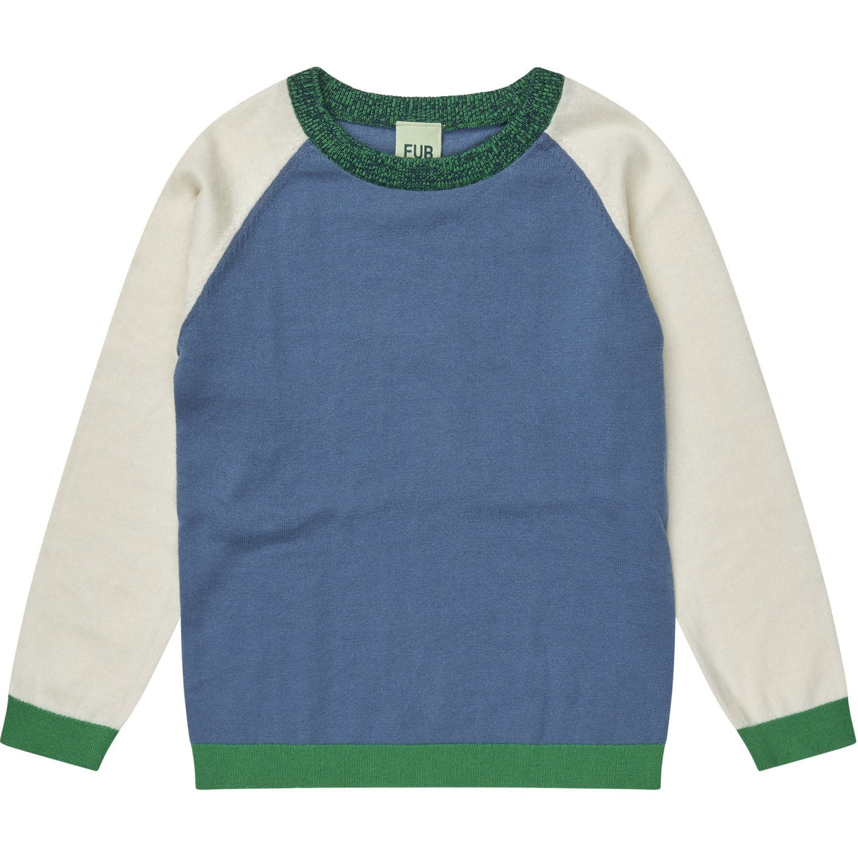 FUB washed indigo Colour Block Blus