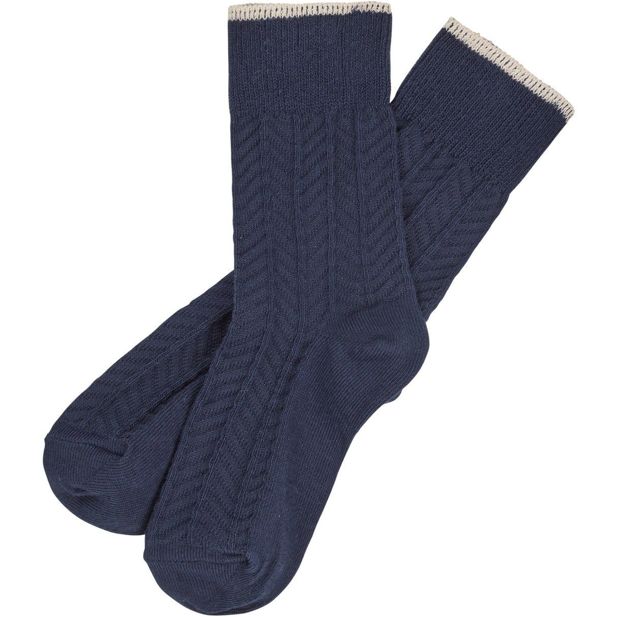 FUB dark navy Herringbone Strumpor 2-Pack