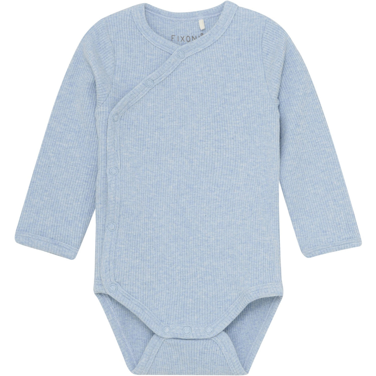 FIXONI Blue Fog Melange Wrap Body LS Mélange Rib