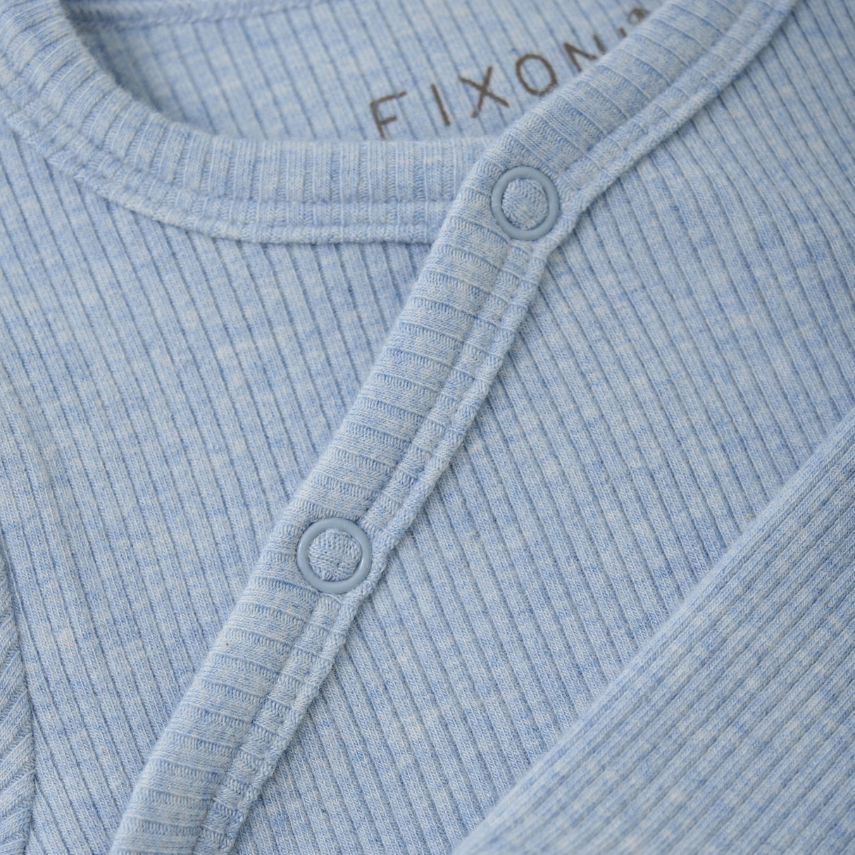 FIXONI Blue Fog Melange Wrap Body LS Mélange Rib