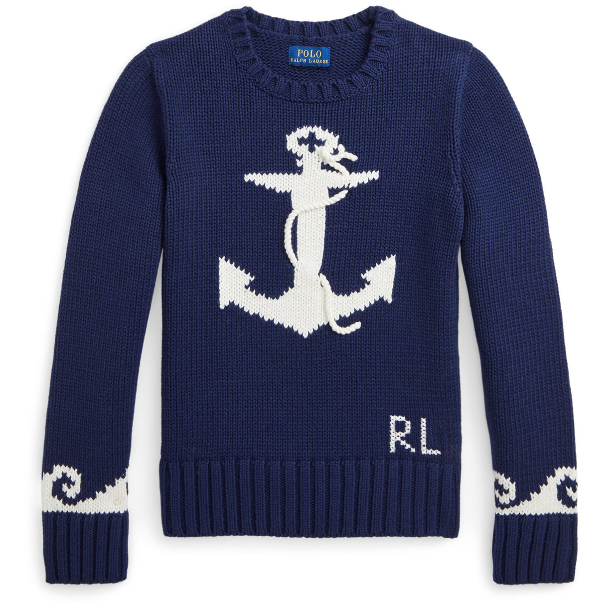 Pikétröja Ralph Lauren Newport Navy / Clubhouse Cream Girl Pullover