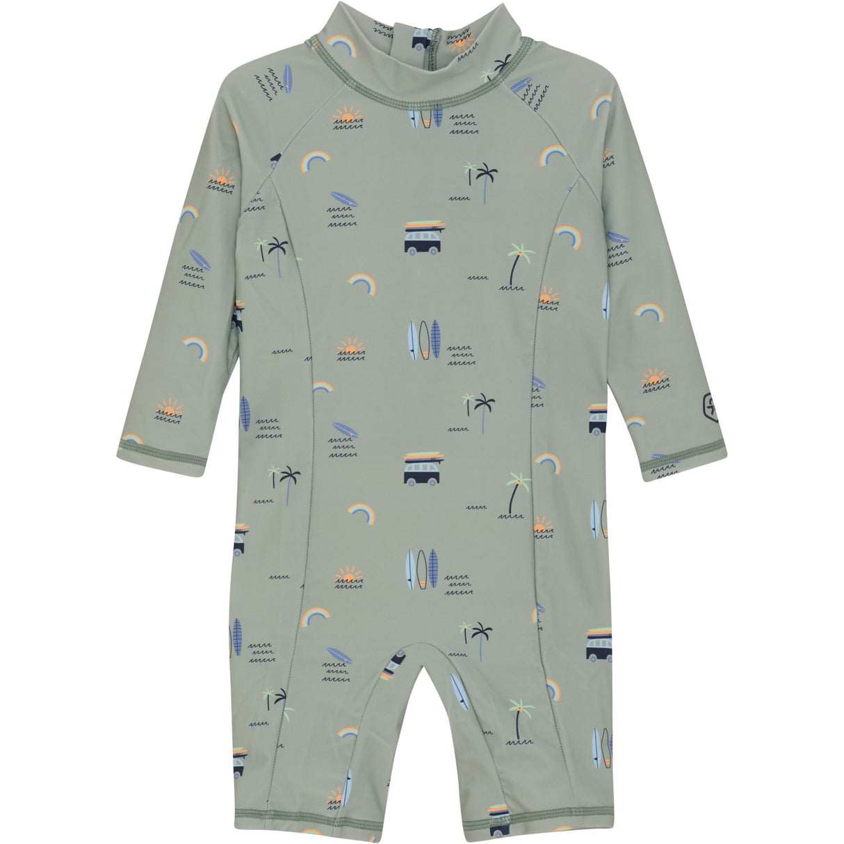 Color Kids Iceberg Green Baby Kostym L/S, AOP