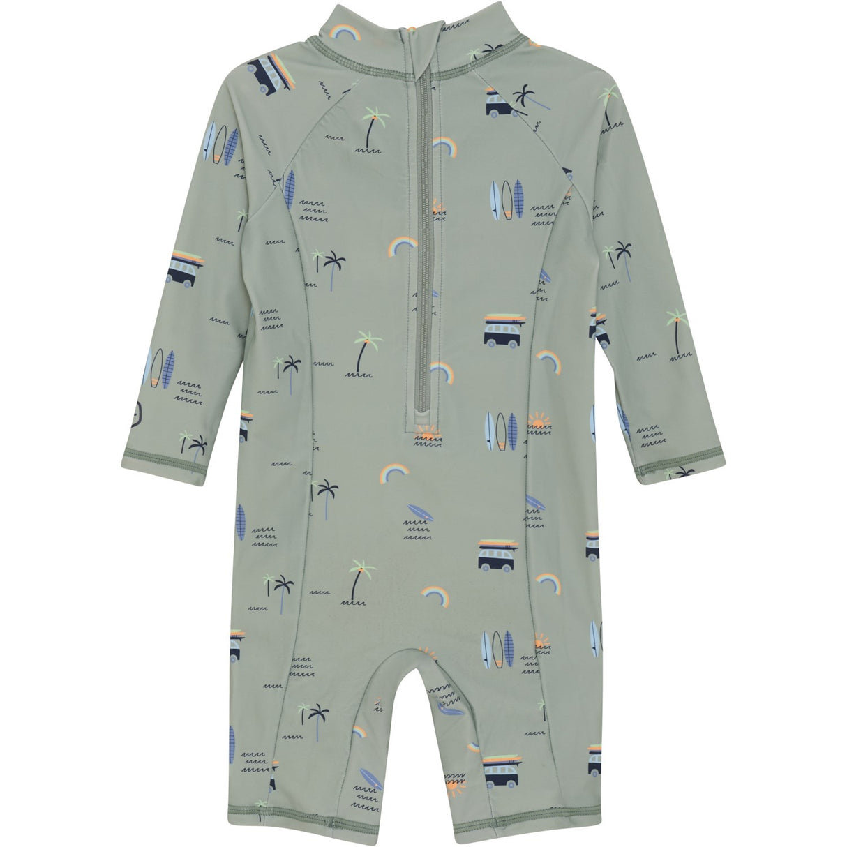 Color Kids Iceberg Green Baby Kostym L/S, AOP