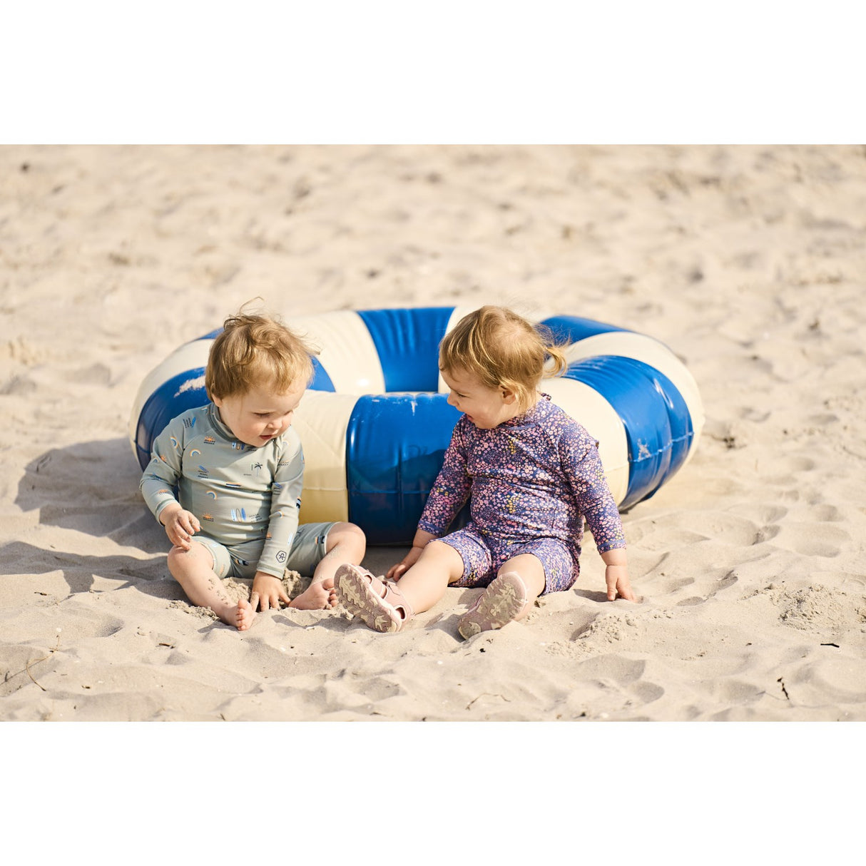 Color Kids Iceberg Green Baby Kostym L/S, AOP