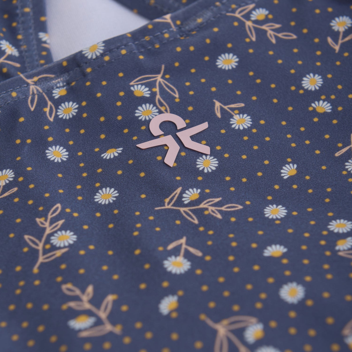 Color Kids Vintage Indigo Baddräkt m. Kjol, AOP