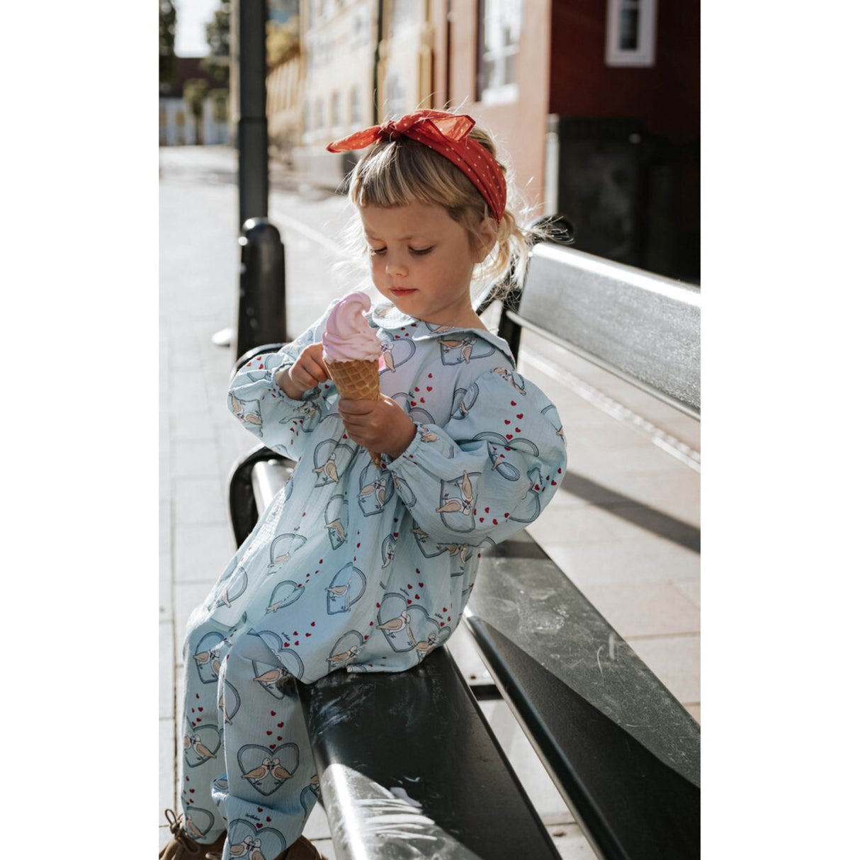 Fliink Dröm Blå Aop Colombe Ls Tunika