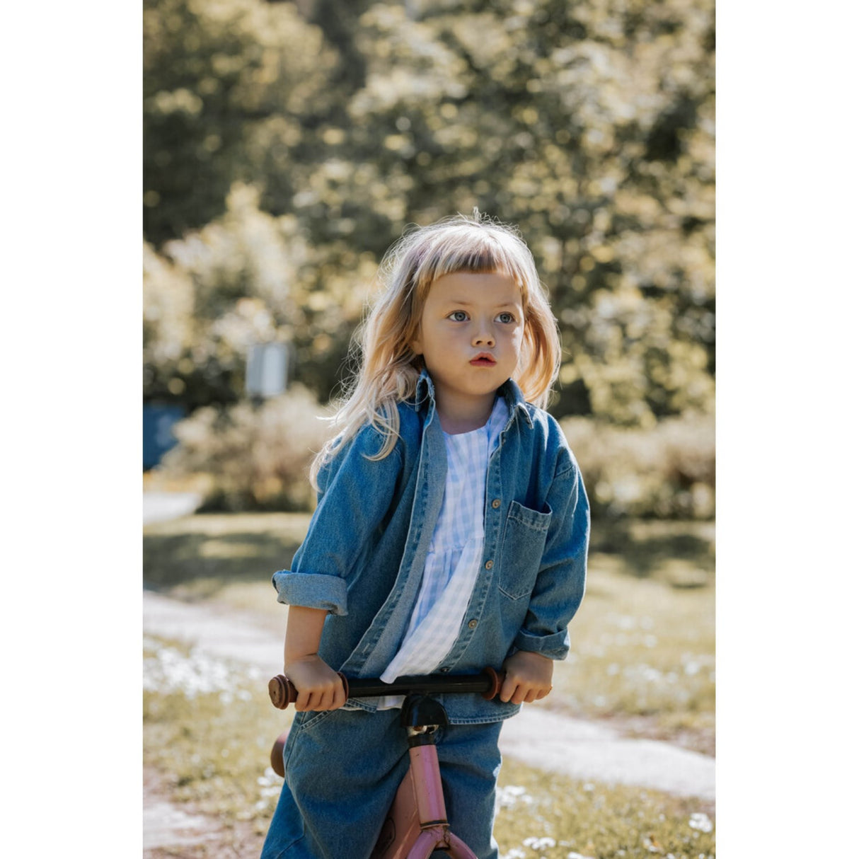 Fliink Ljus Denim Blue Don Ls Skjorta