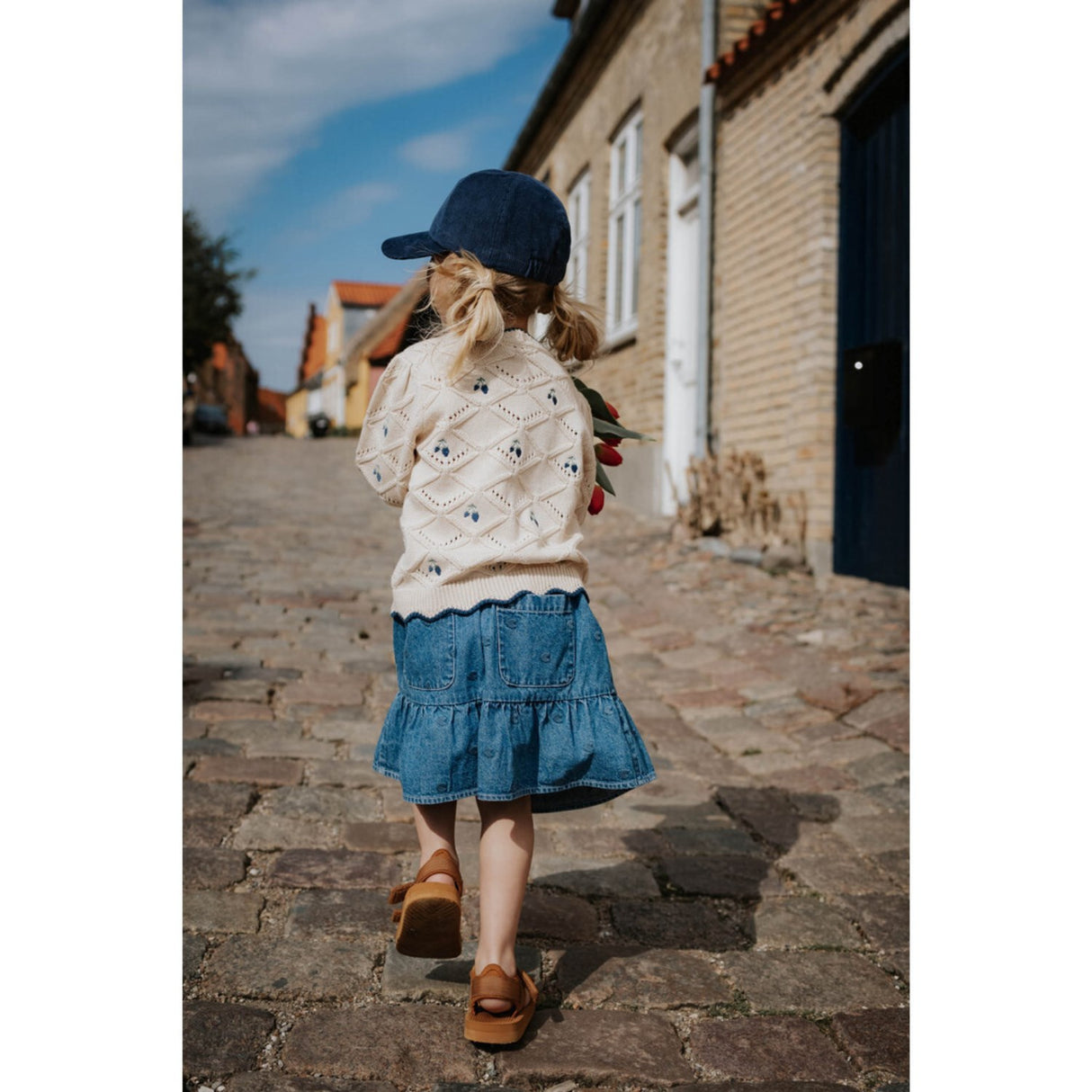 Fliink Ljus Denim Blue Donna Denim Kjol