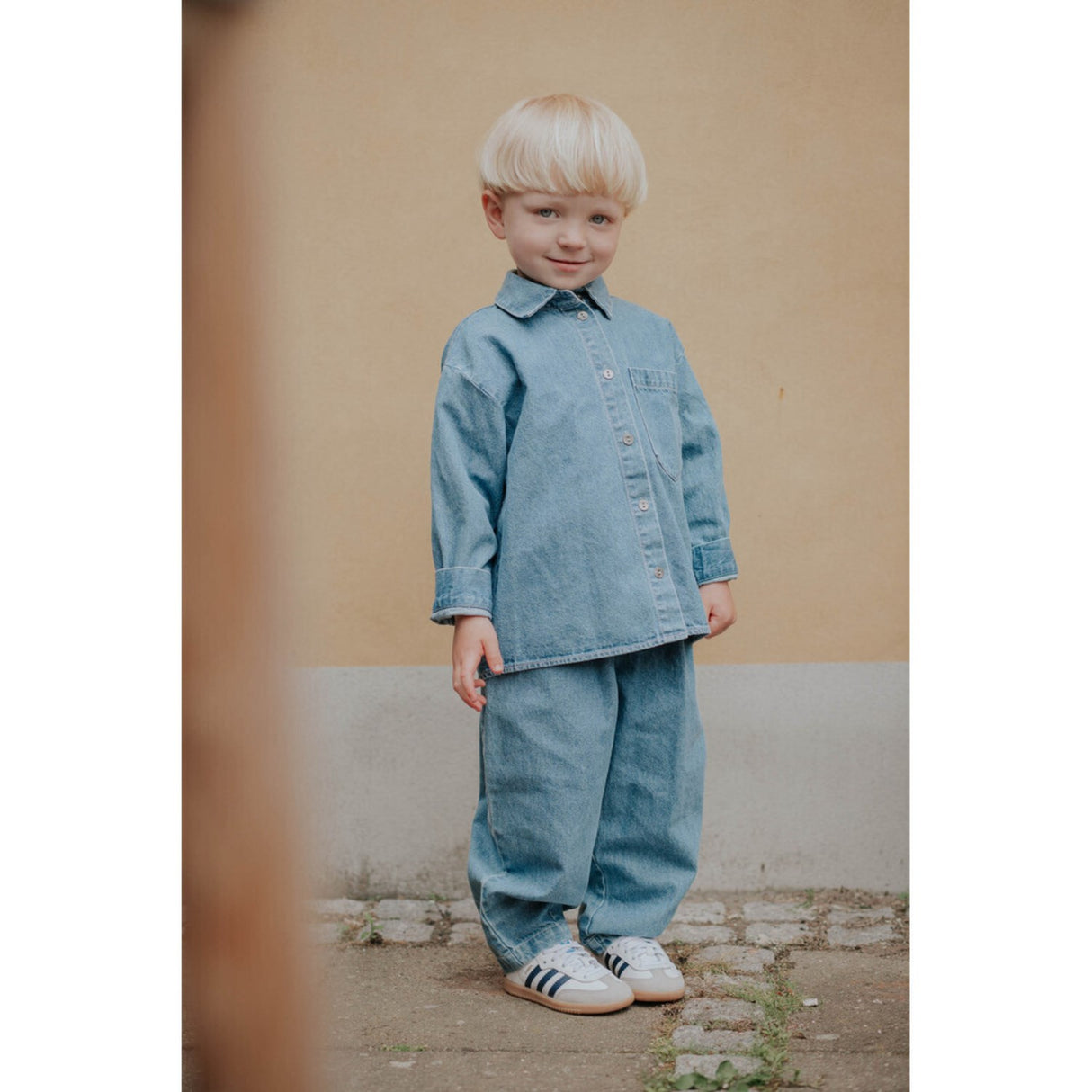 Fliink Ljus Denim Blue Don Ls Skjorta