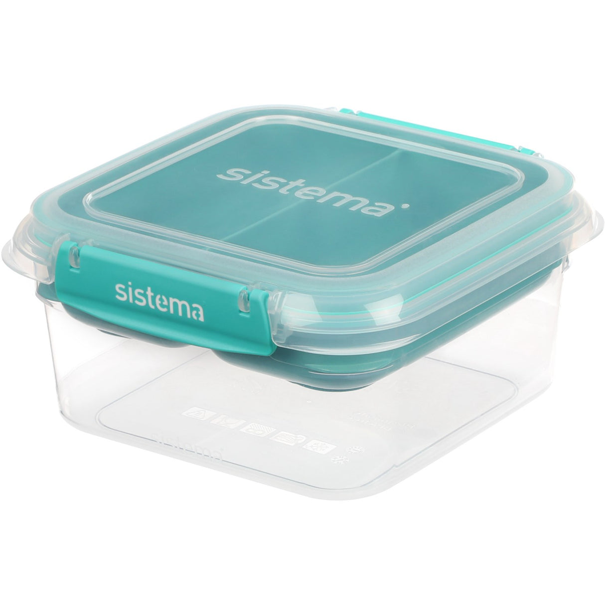 Sistema Minty Teal Square Stax To Go Lunchlåda 1.15L