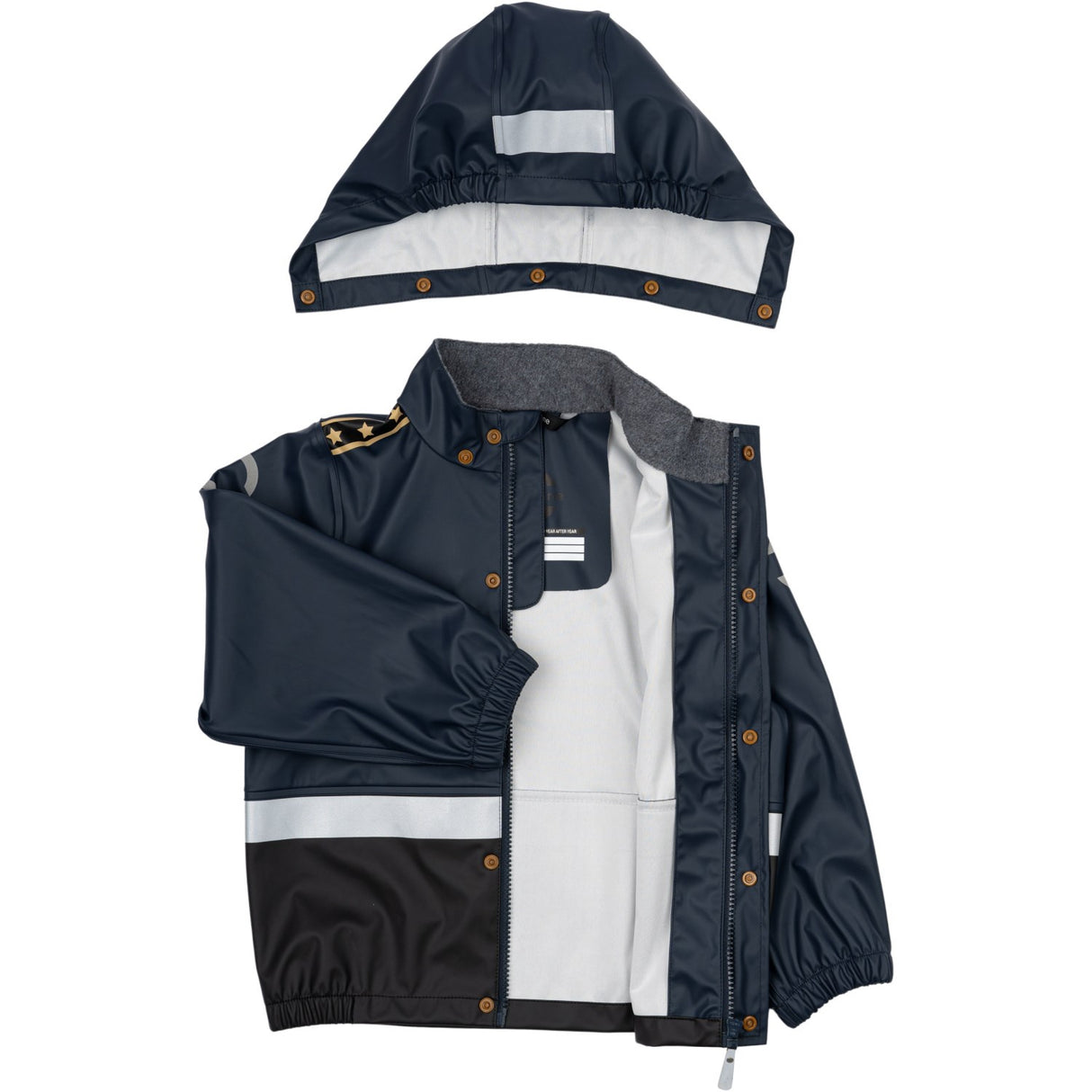 Mikk-Line Blue Nights Police Suspenders Rain Sett