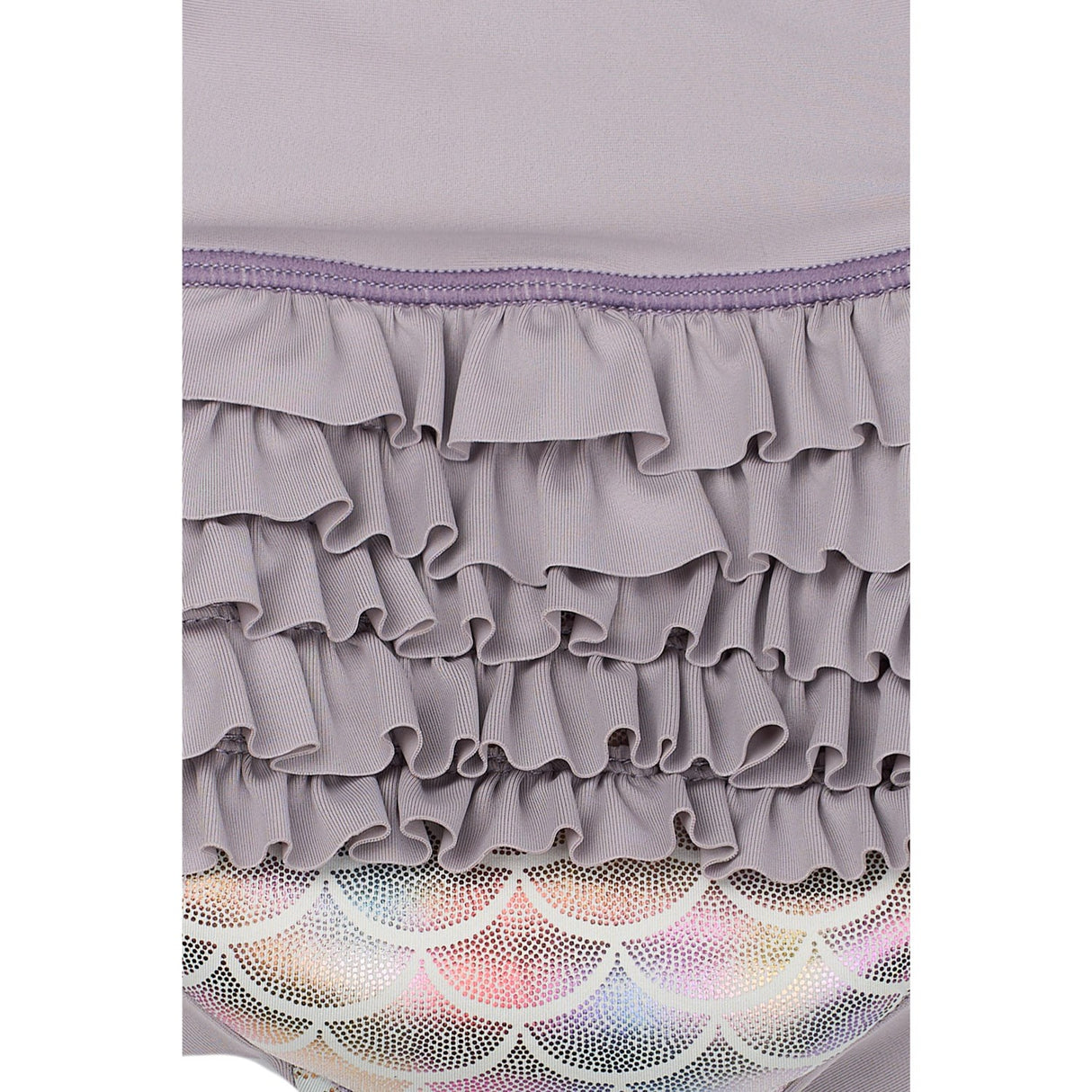 Mikk-Line Lavender Aura AOP Baby Badbyxor Ruffle Recycled