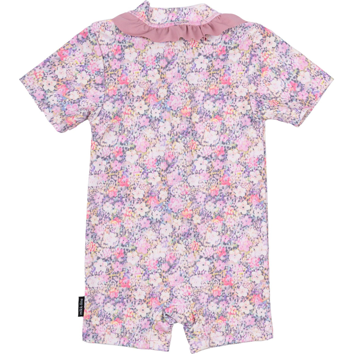 Mikk-Line Lilas AOP UV Baddräkt Volang Återvunnen