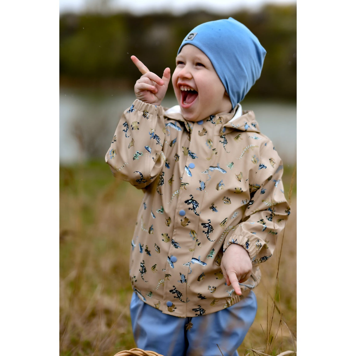 Mikk-Line Faded Denim Solid Viscose Elastane Mössa