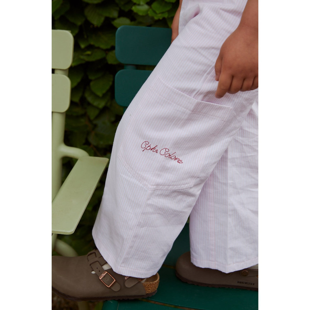 COPENHAGEN COLORS Ballerinaskor Stripe Striped Wide Byxor W Pockets