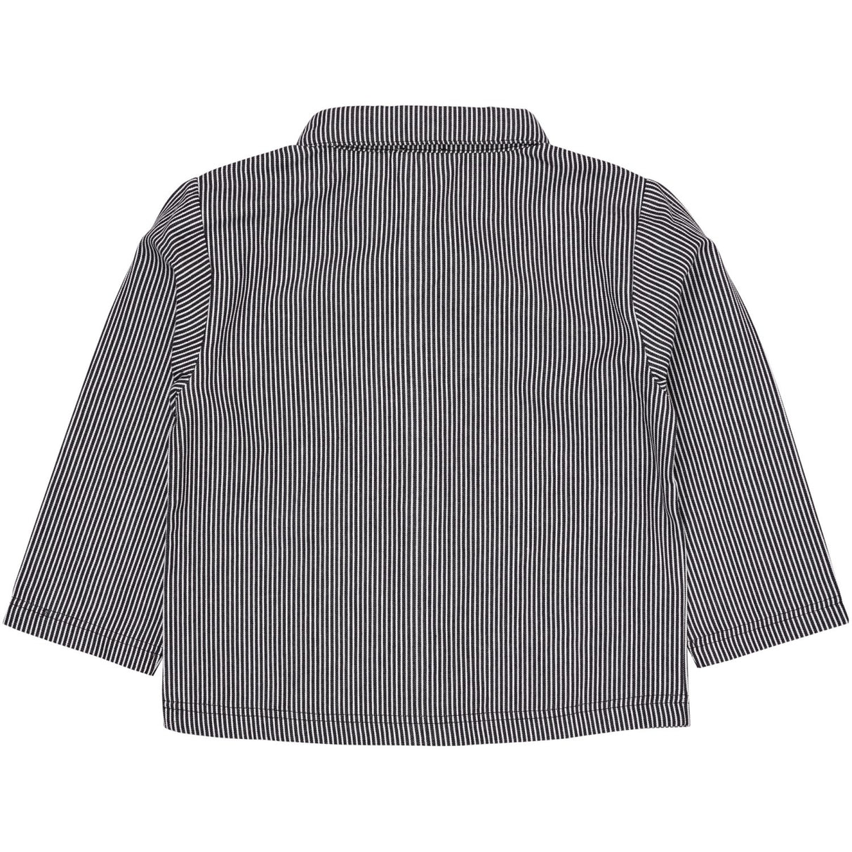 COPENHAGEN COLORS Navy Stripe Striped Twill Jacka W Pockets