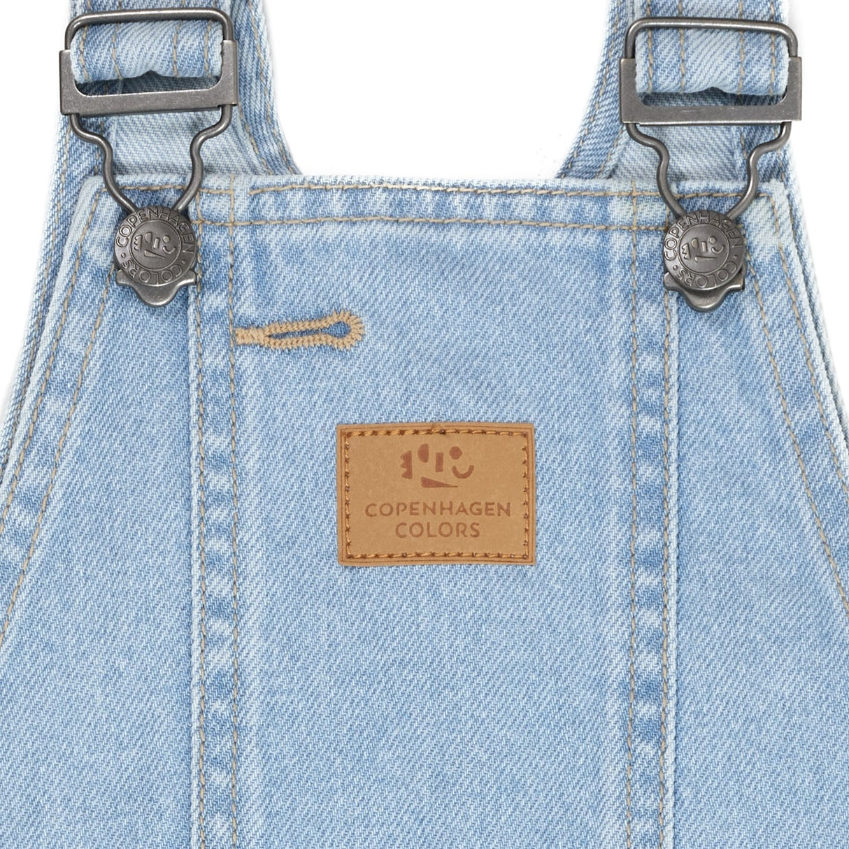 COPENHAGEN COLORS Super Lt Blue Indigo Washed Organic Overalls