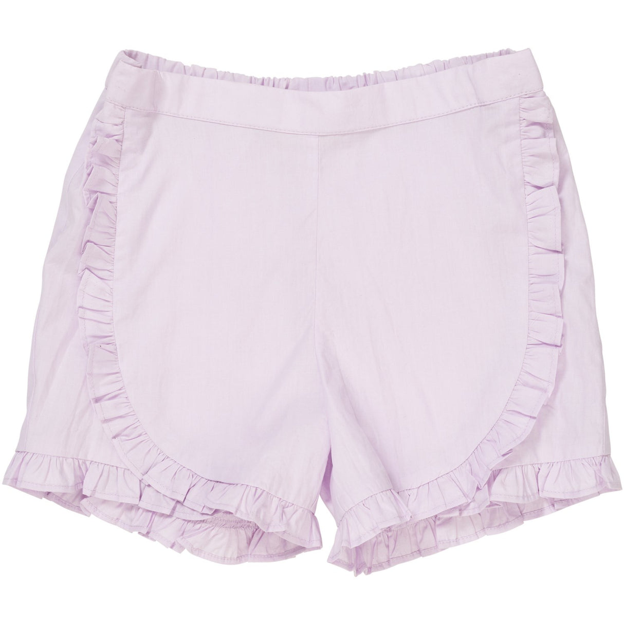 COPENHAGEN COLORS Lavender Poplin Frill Shorts