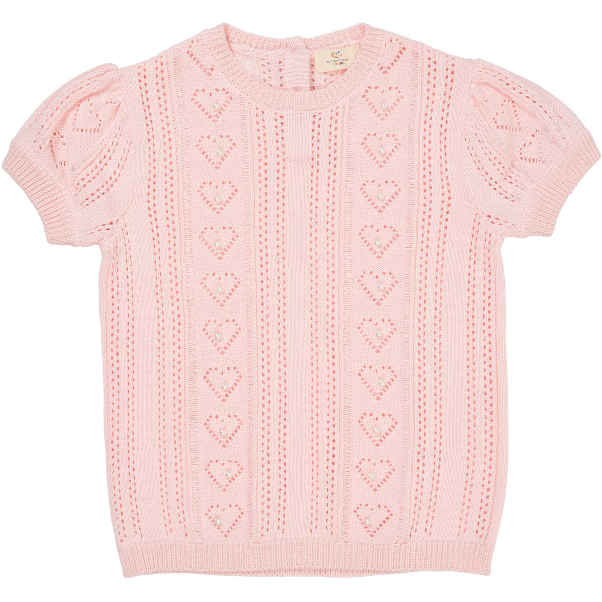 COPENHAGEN COLORS Ballerina Comb. Stickad Pointelle T-shirt