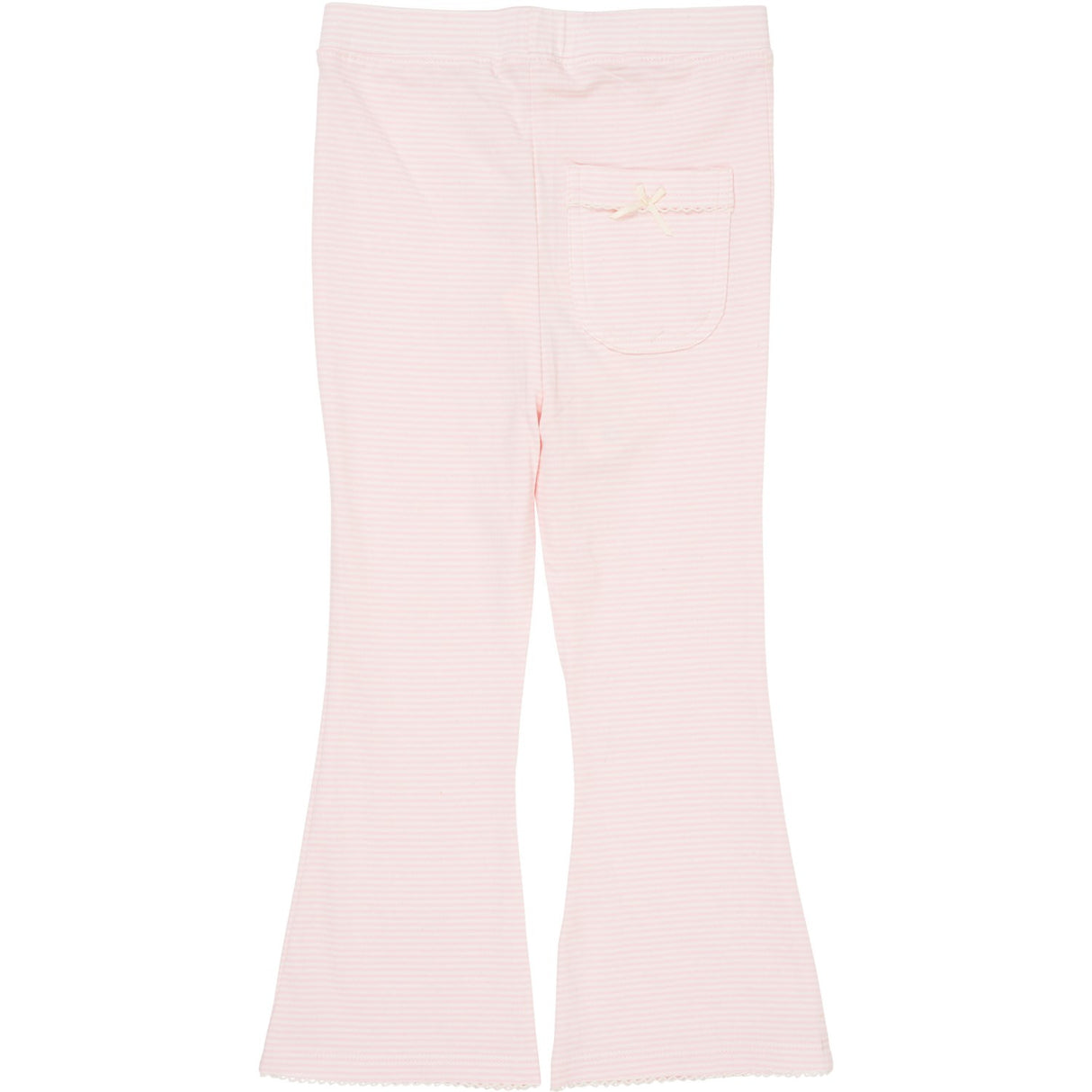 COPENHAGEN COLORS Ballerina/Cream Stripe Randiga Flare Byxor