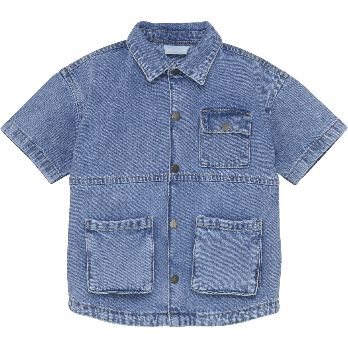 En Fant Ljus Denim Blue Skjorta SS Denim