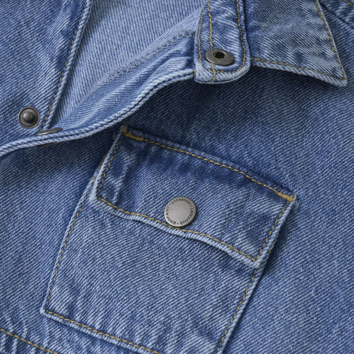 En Fant Ljus Denim Blue Skjorta SS Denim