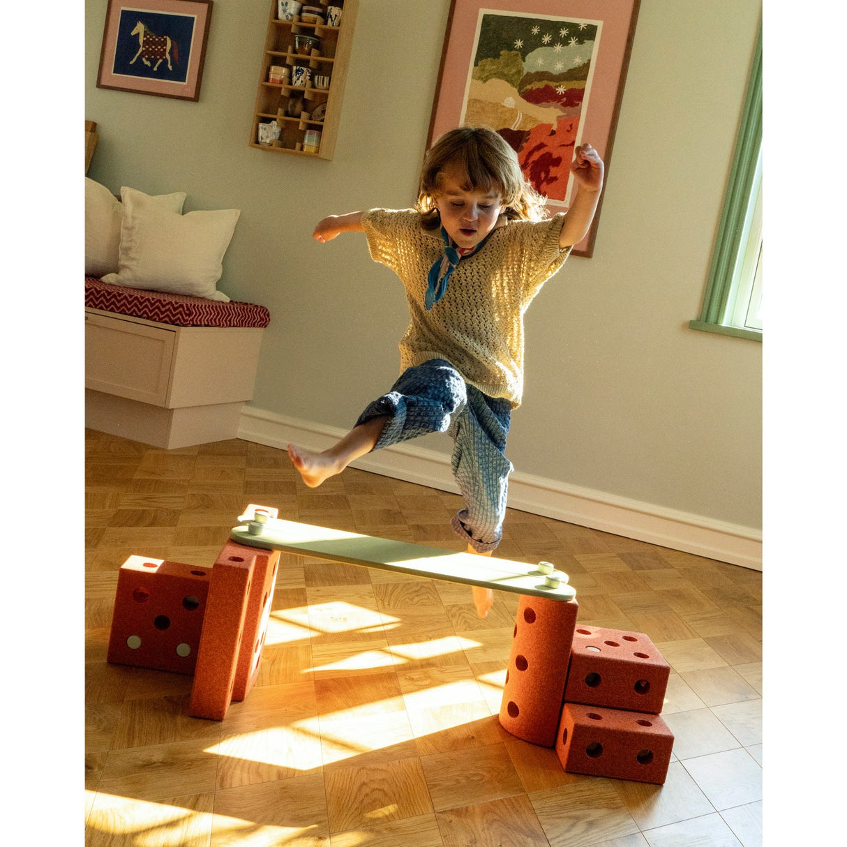 MODU Dusty Green 2x Balansbalkar