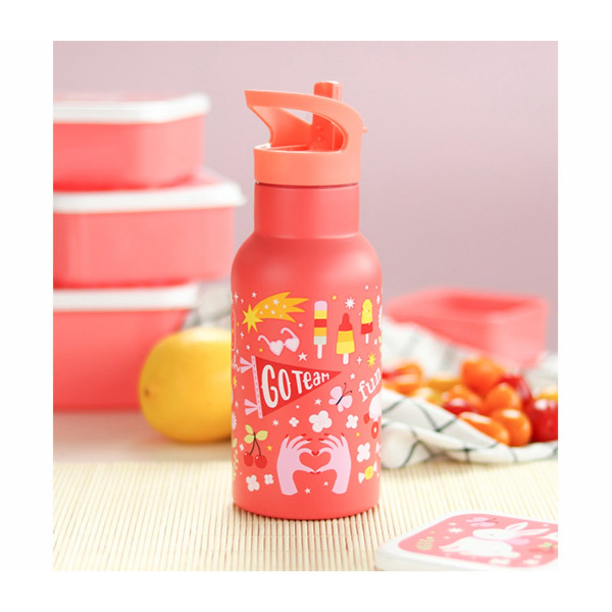 A Little Lovely Company Fun Rostfritt Stål Vattenflaska