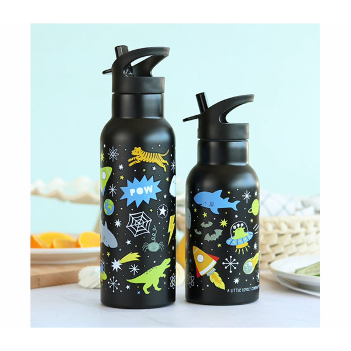 A Little Lovely Company Galaxy Rostfritt Stål Vattenflaska