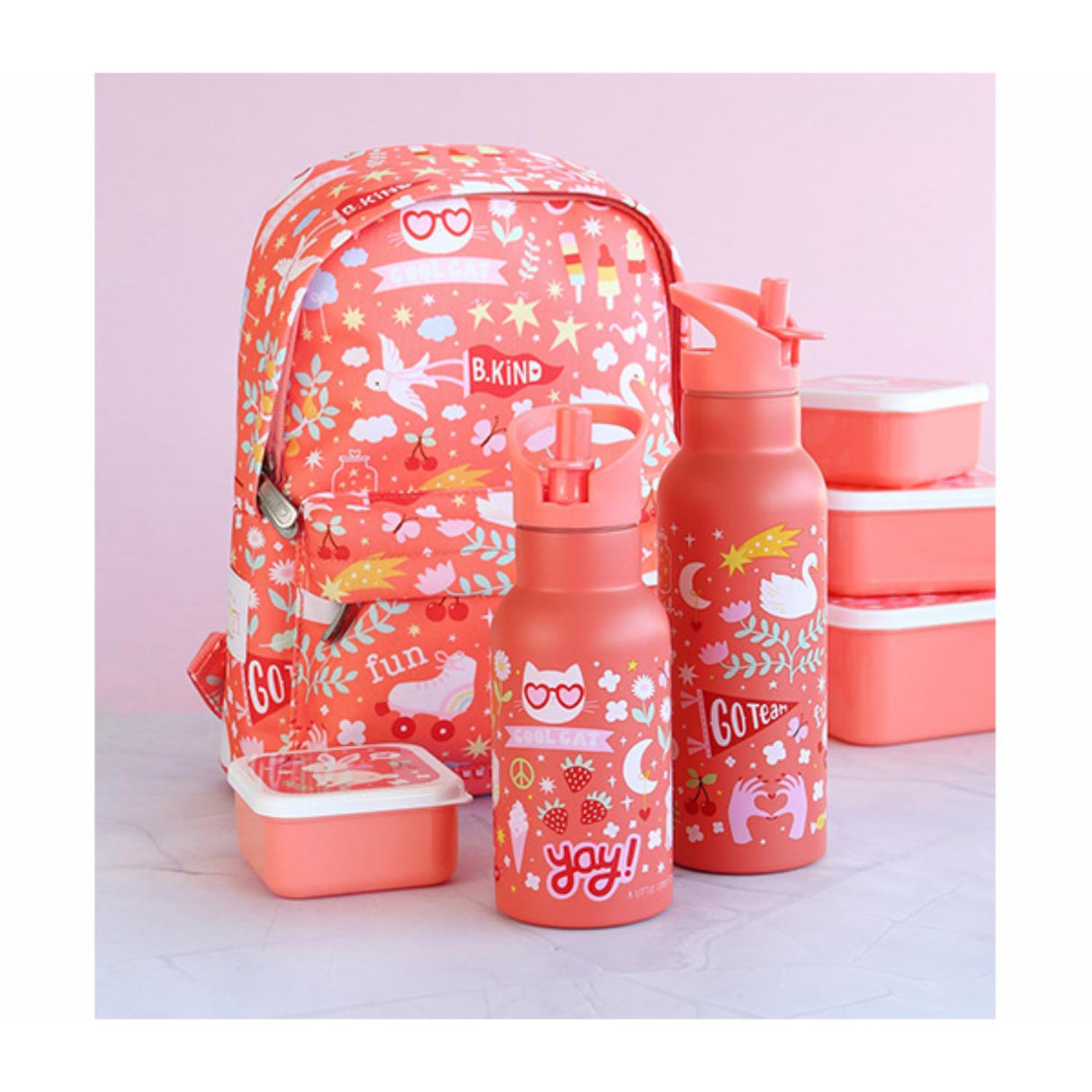 A Little Lovely Company Fun XL Rostfritt Stål Vattenflaska