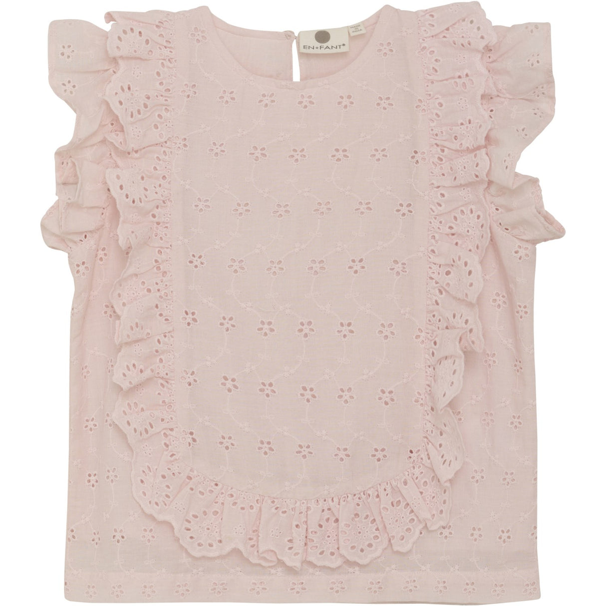En Fant Veiled Rose Top