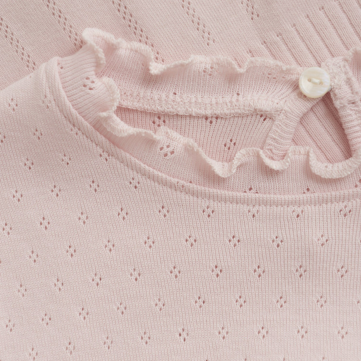 En Fant Beslöjad Rose T-shirt Pointelle