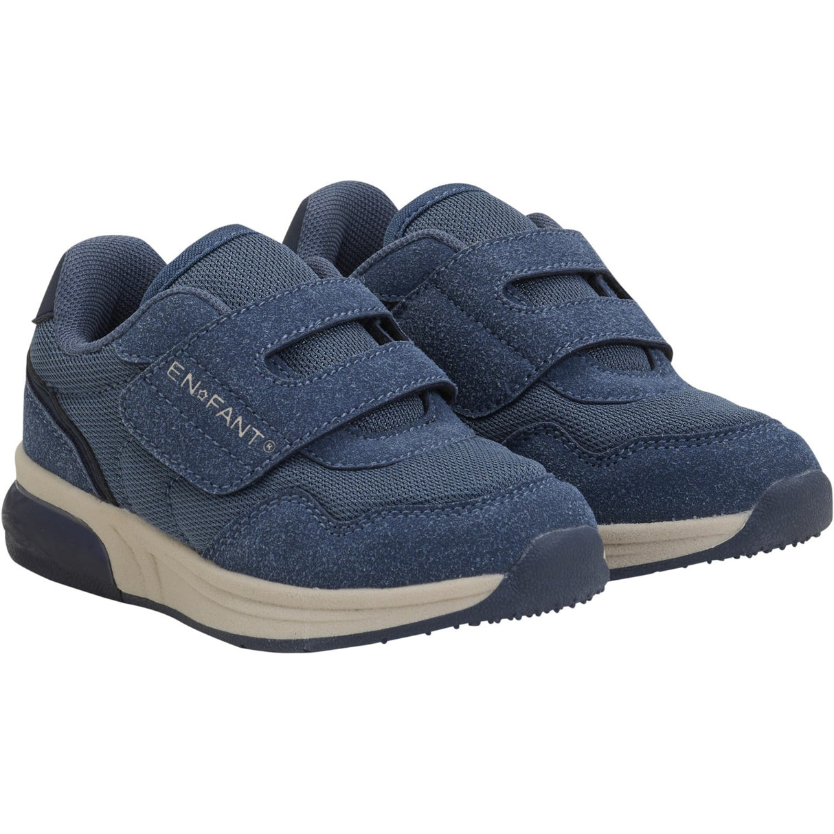 En Fant Vintage Indigo Sneakers Kardborreband w. Ljus