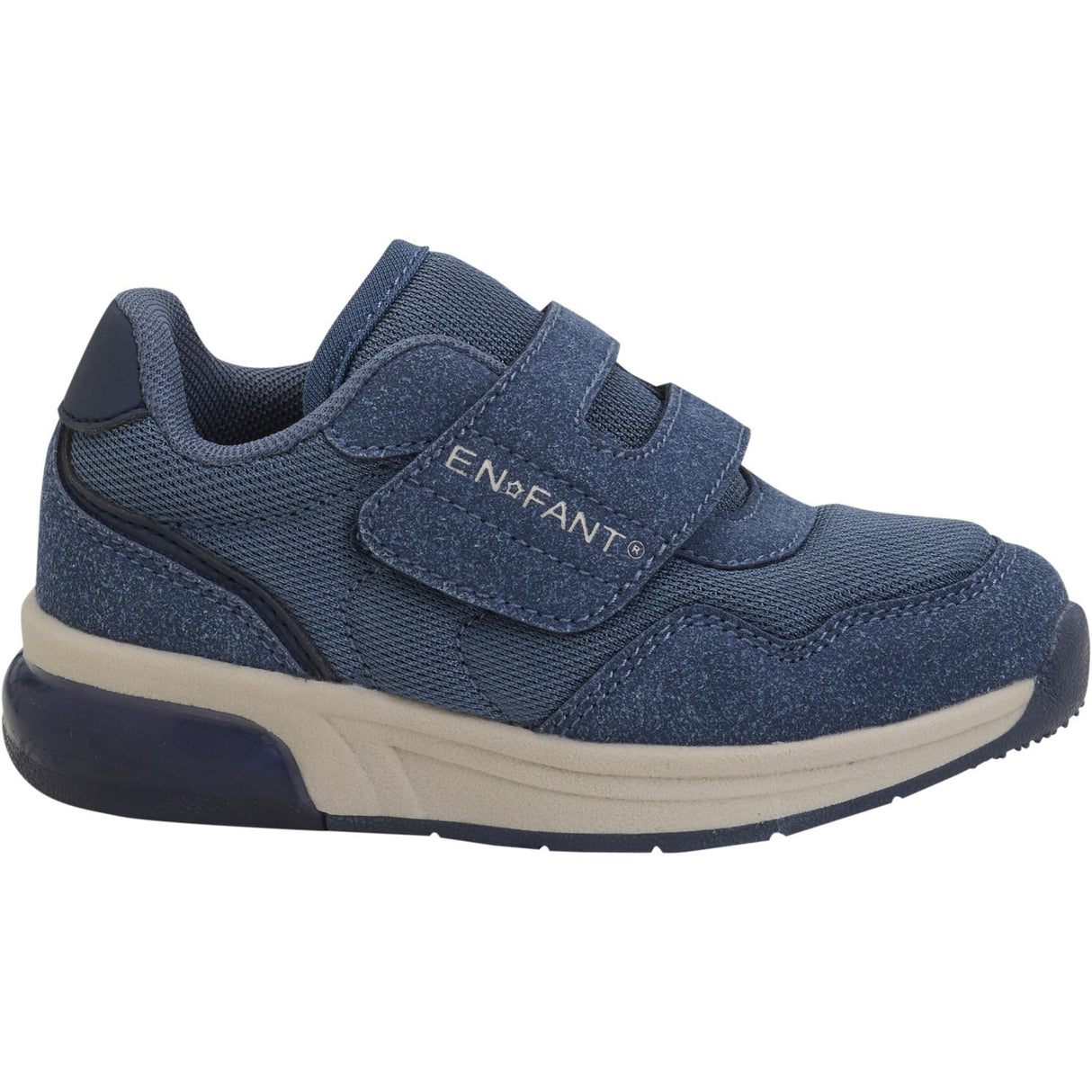 En Fant Vintage Indigo Sneakers Kardborreband w. Ljus