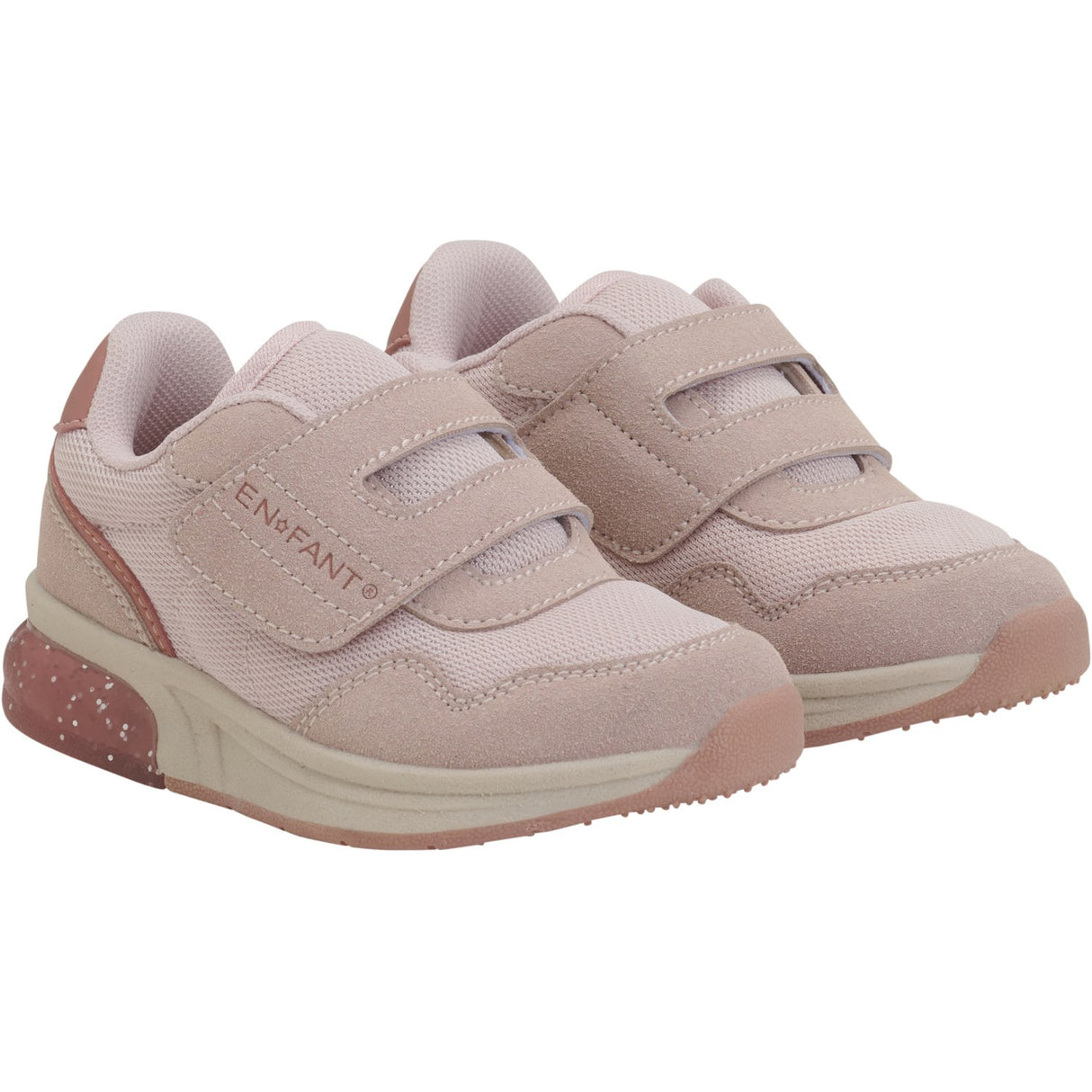 En Fant Sepia Rose Sneakers Kardborreband w. Ljus