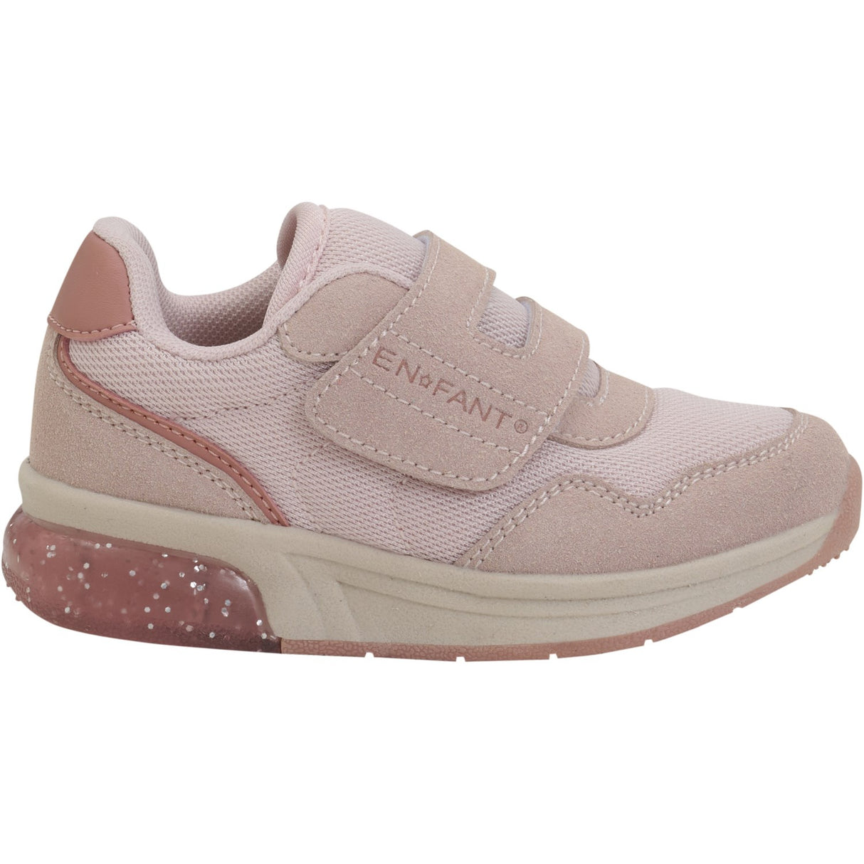 En Fant Sepia Rose Sneakers Kardborreband w. Ljus