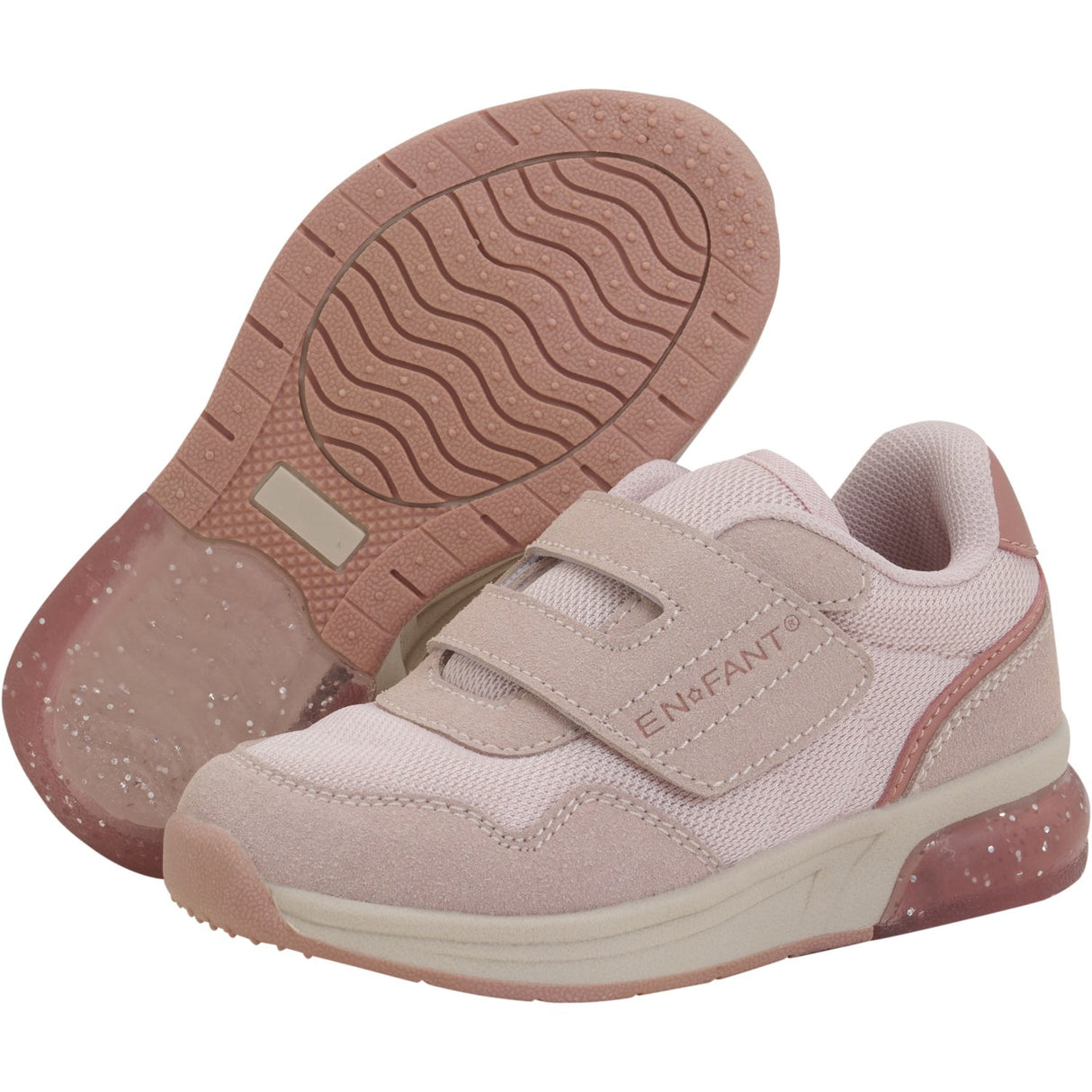 En Fant Sepia Rose Sneakers Kardborreband w. Ljus