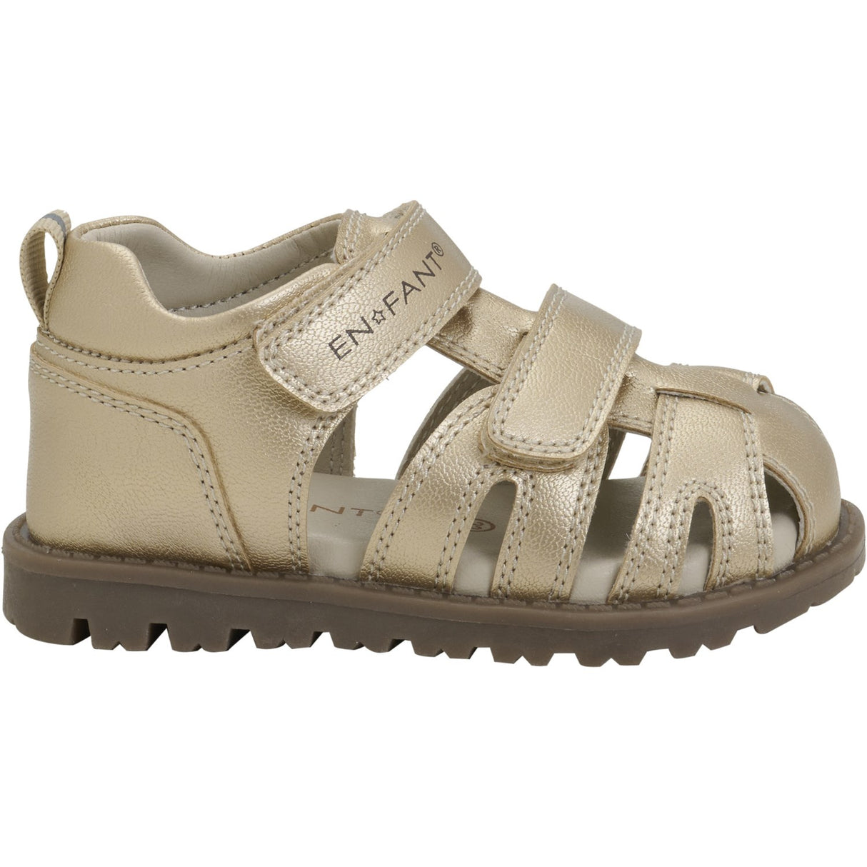 En Fant Champagne Beige Sandal Kardborreband