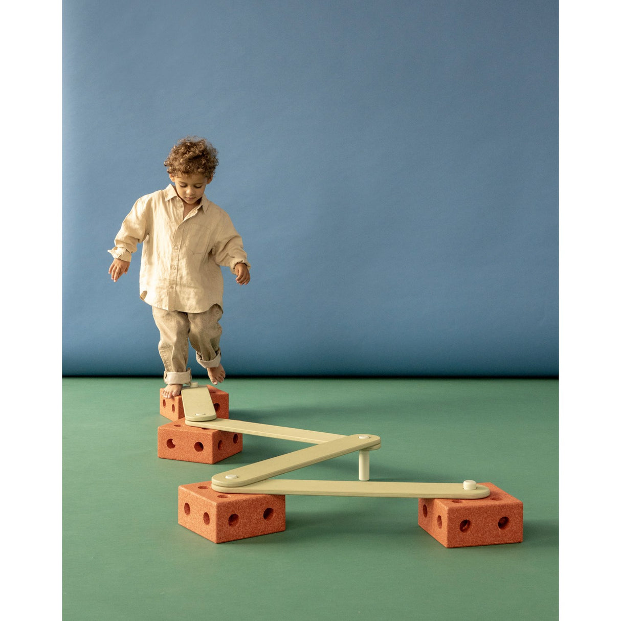 MODU Burnt Orange / Dusty Green Balans Spår