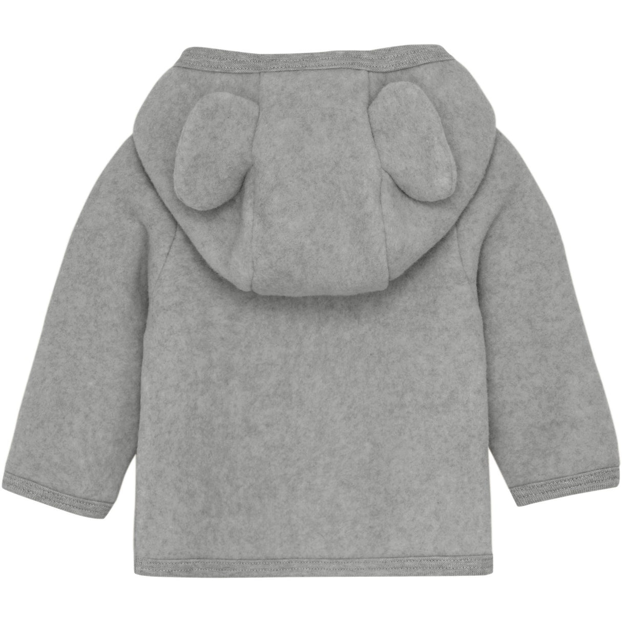 Huttelihut Ljus Grey Melange Jacka Ears Bomull Fleece