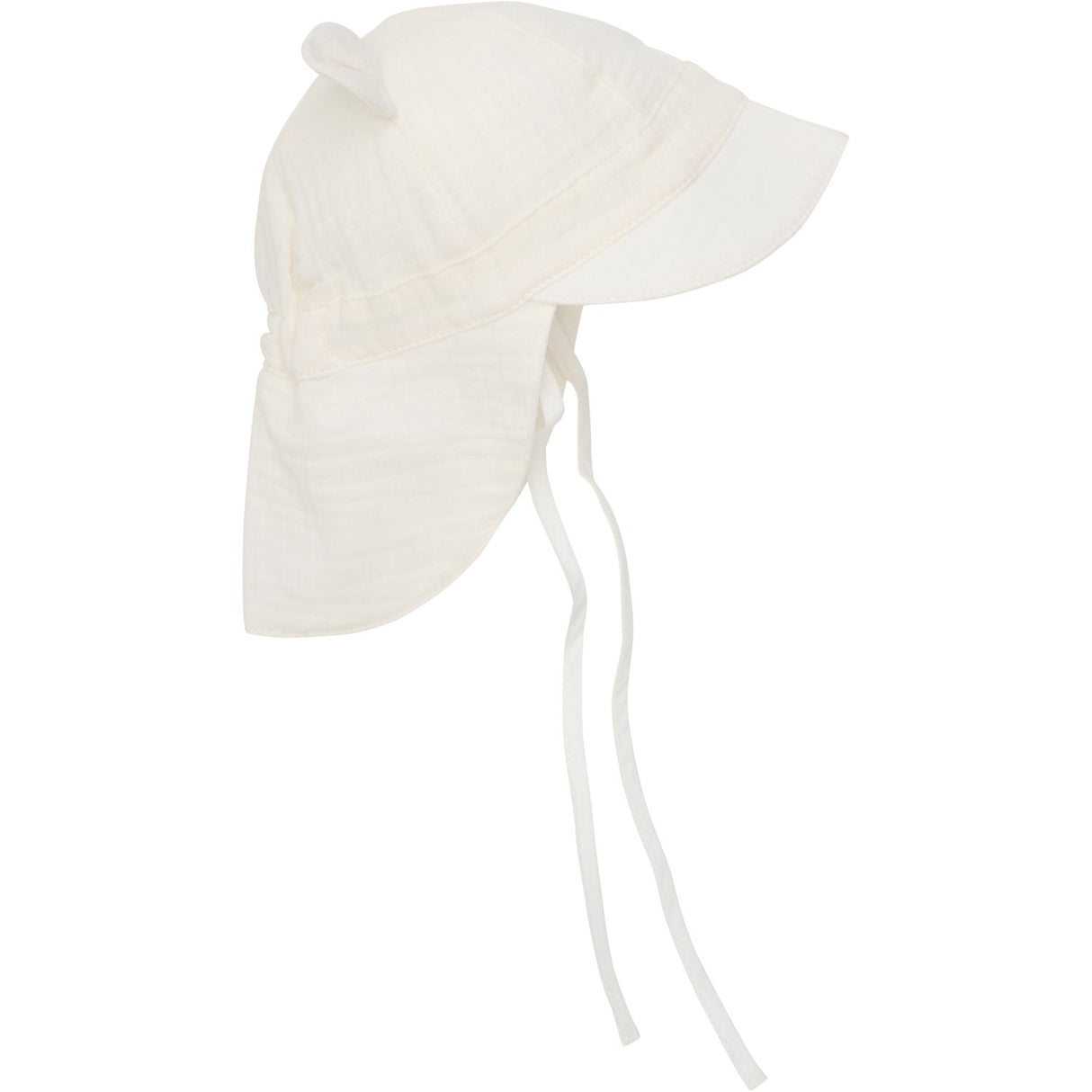 Huttelihut Antique White Summer Mössa Ears Muslin