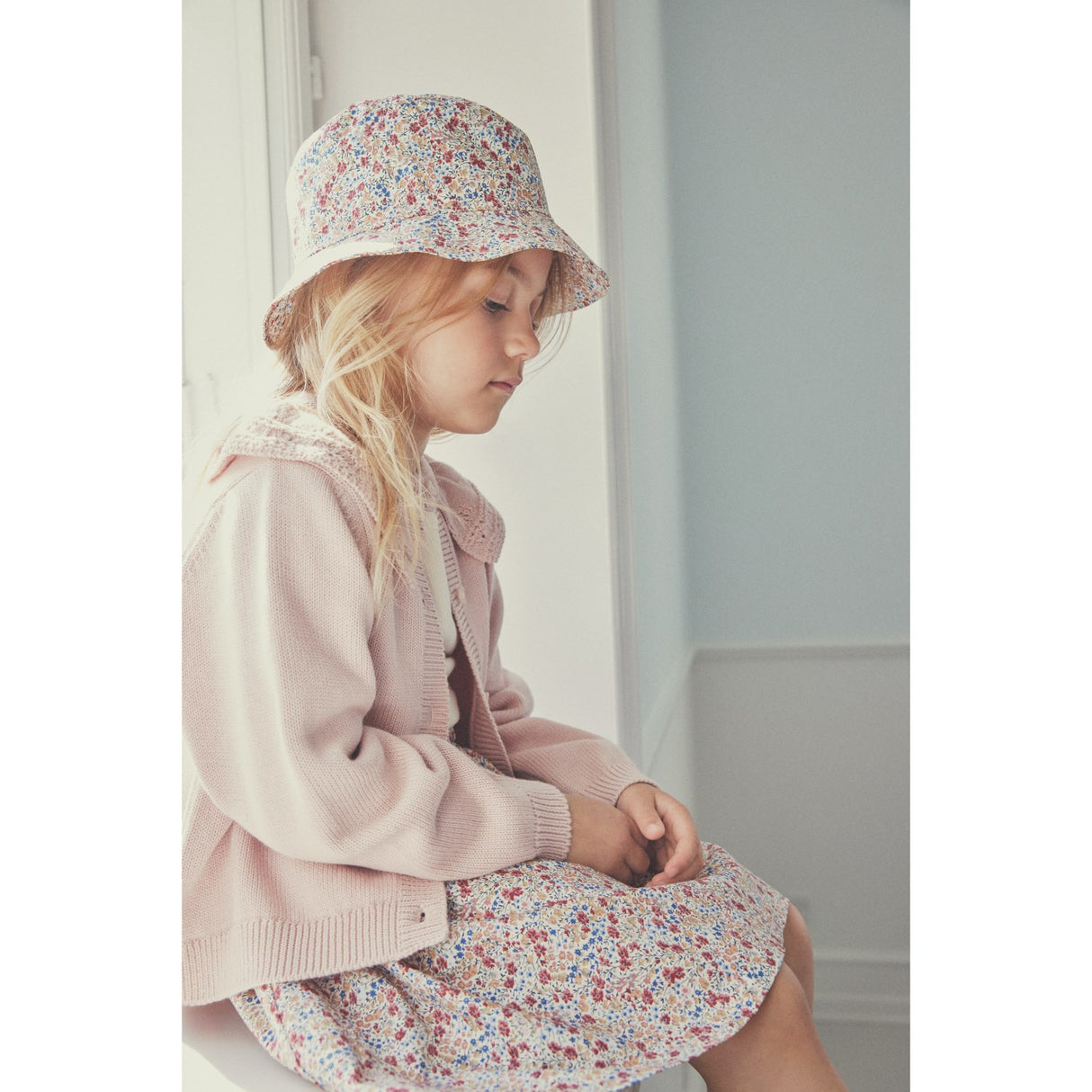 Huttelihut Sepia Rose Bucket Hat i Liberty Tyg