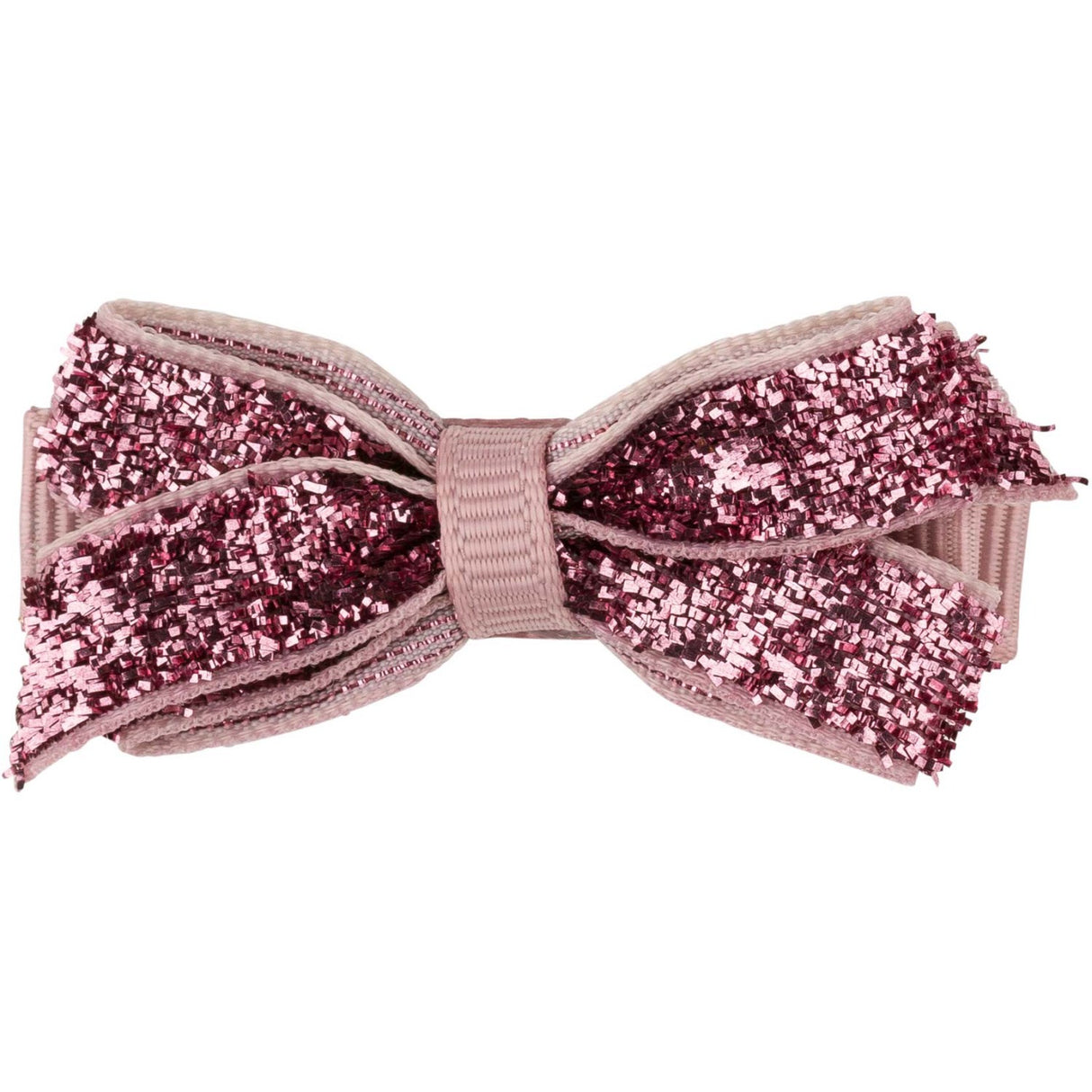 Bow's by Stær Classic Rosett - Rosa Glitter - 4,5 cm