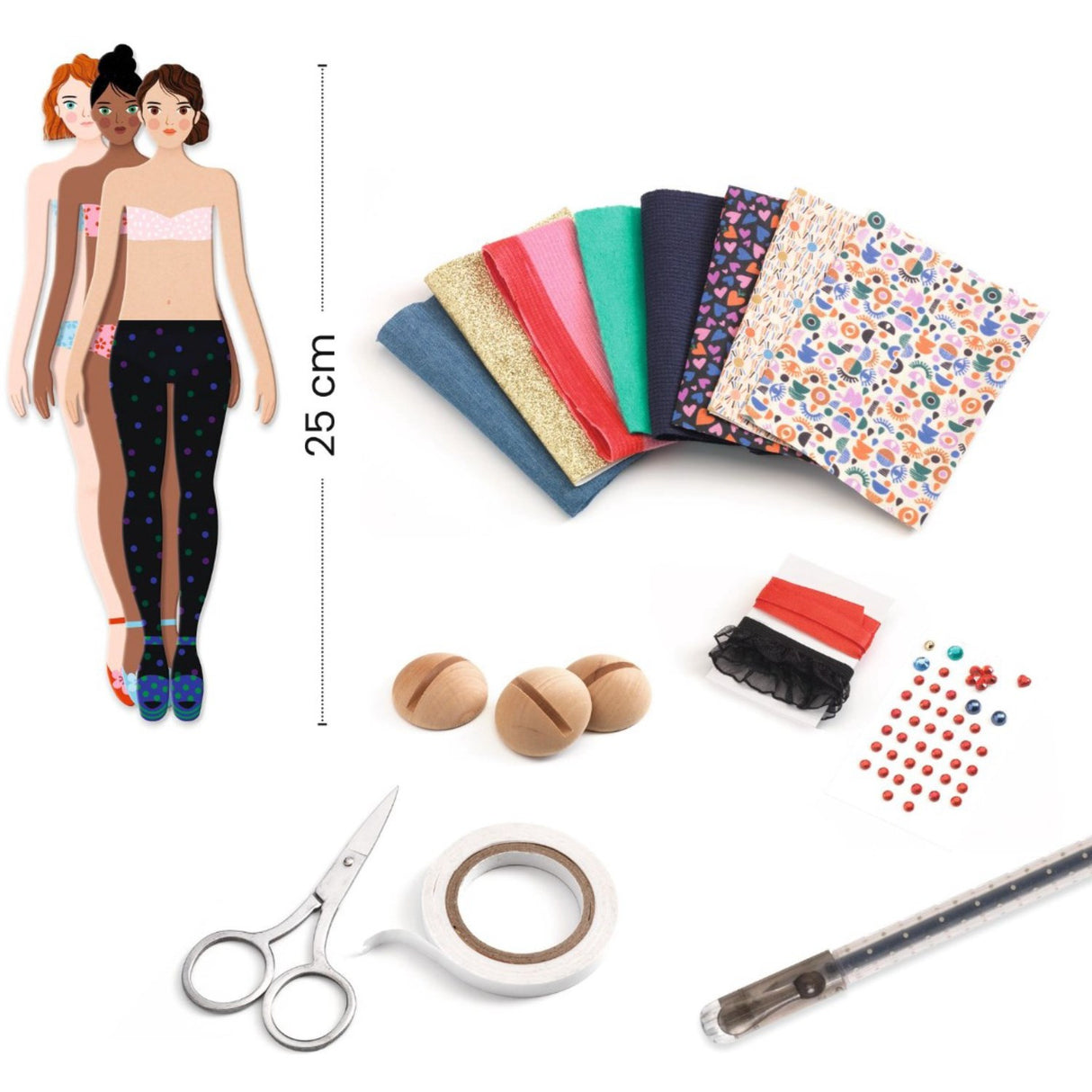 Djeco Pappersdockor, Mode av Marie