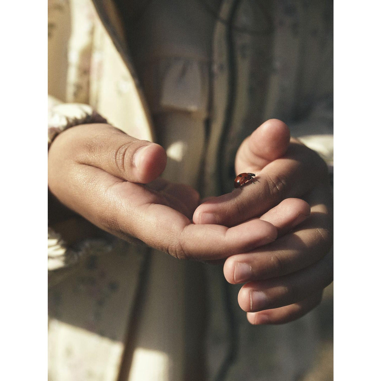 Lil'Atelier Bleached Sand Gerda Long Jacka AOP Fo