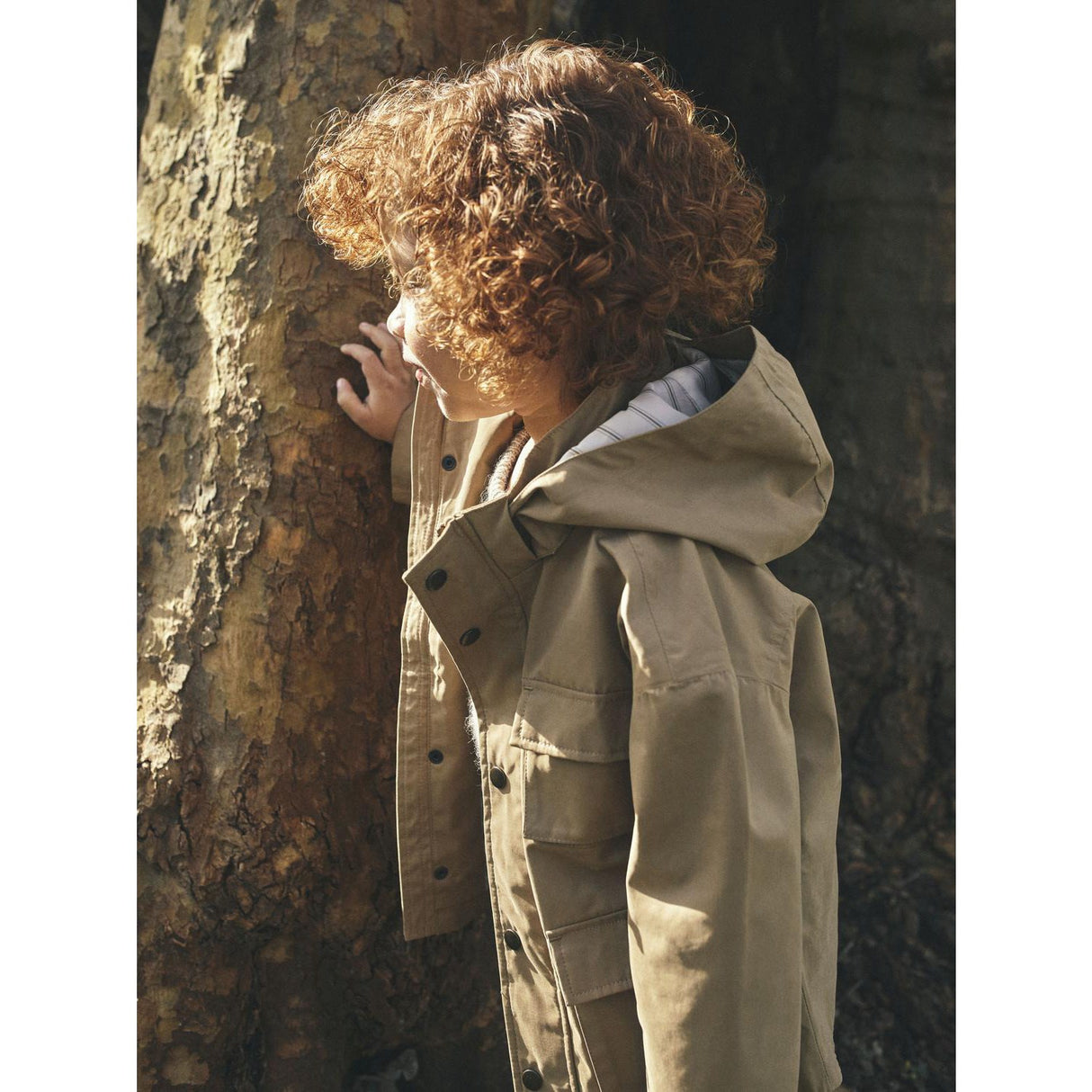 Lil'Atelier Petrified Ek Godo Long Loose Jacka Fo